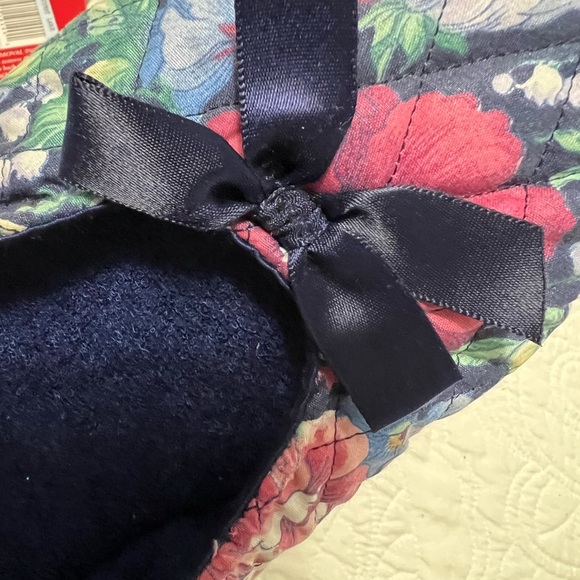 DEARFOAMS Quilted Floral Ballet Slippers SZ L NWT - Picture 6 of 6